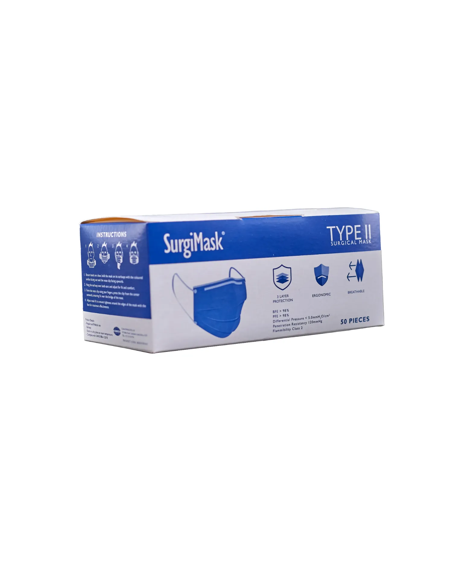 Face Mask 3 Ply Loops (50s)