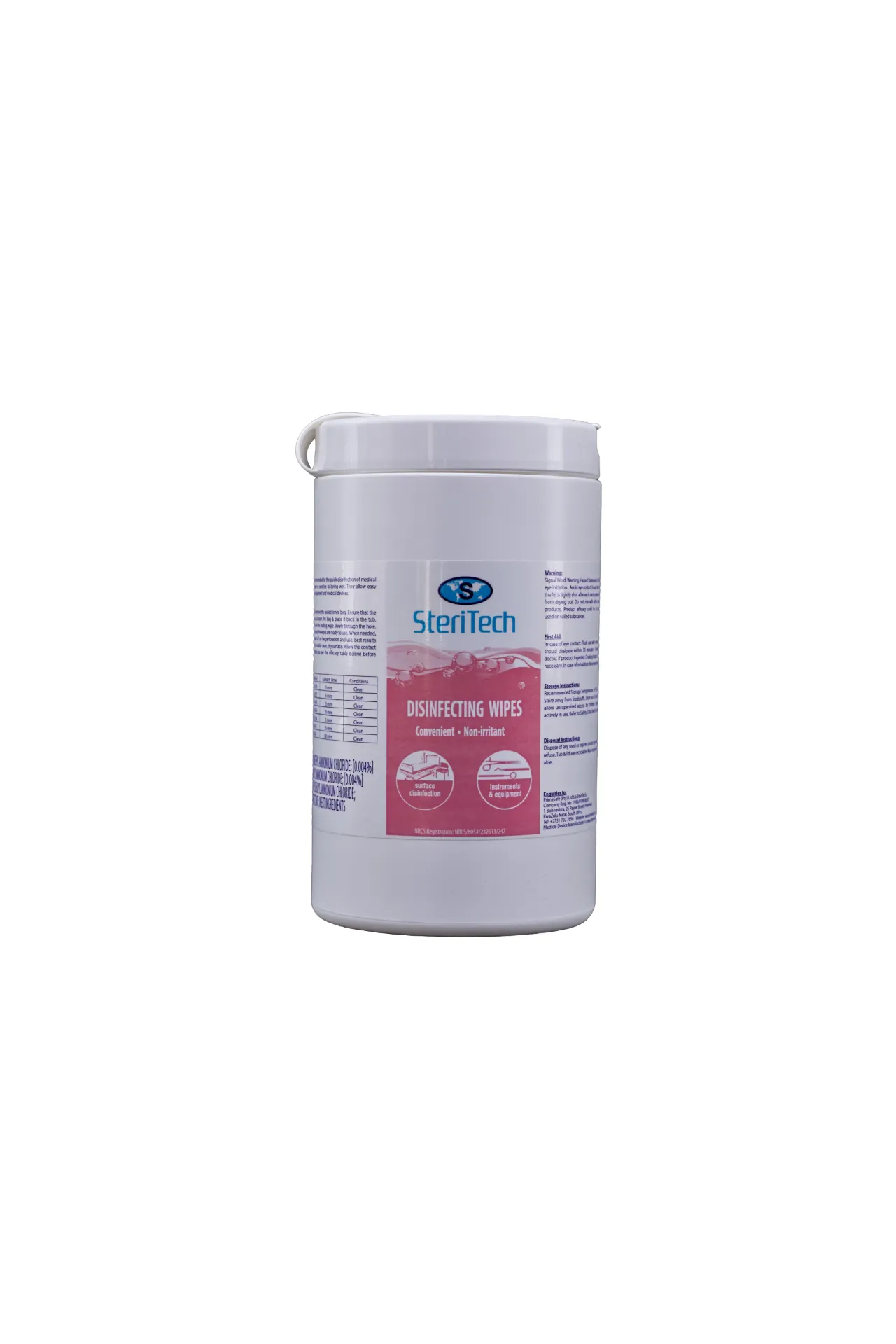 [SW5] SteriTech Disinfecting Wipes Tub (200s)