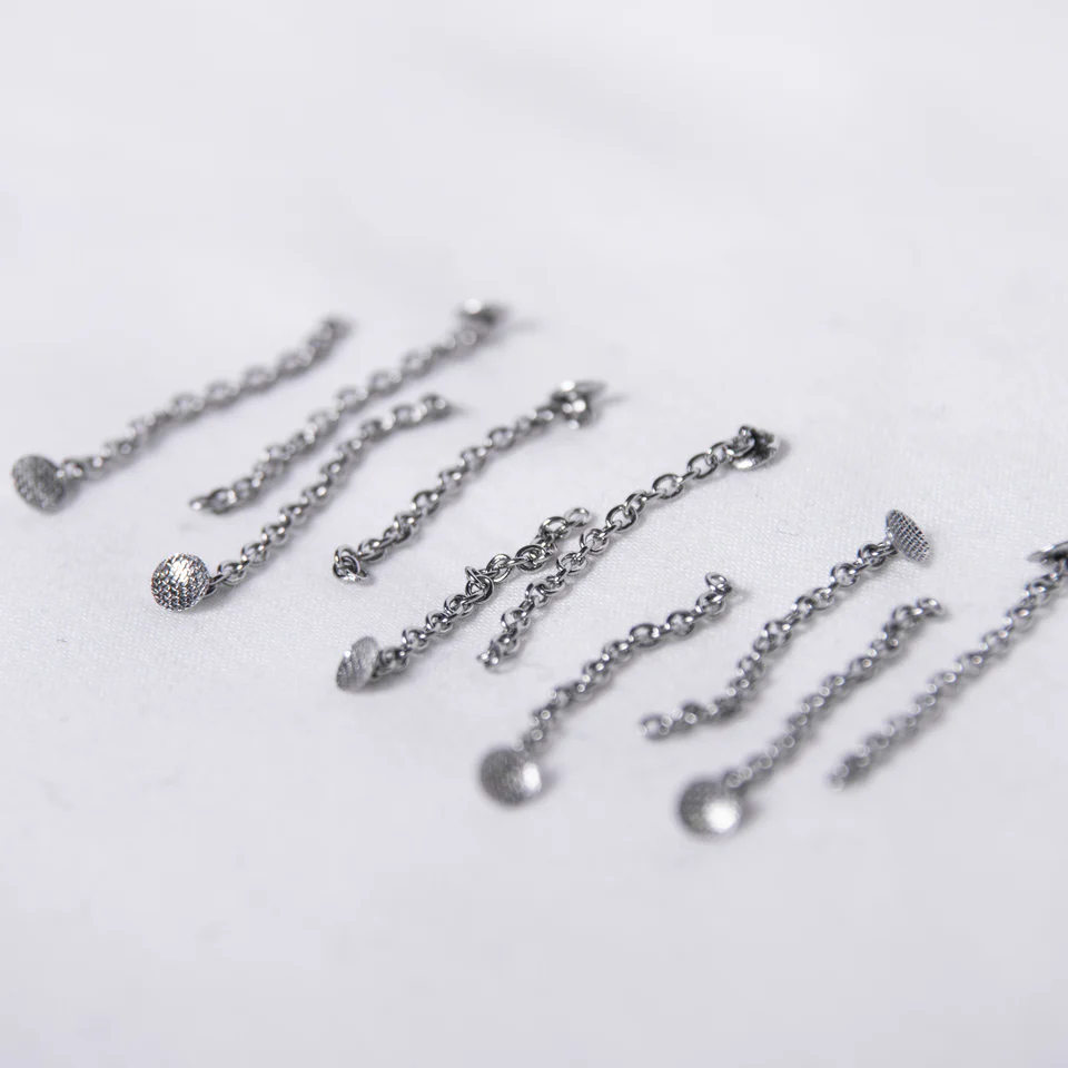 Traction Chain, round base, bondable, 10pcs/pkg